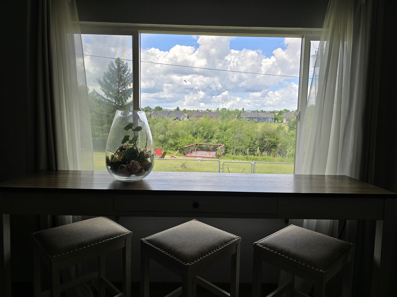 Kitchen and workspace