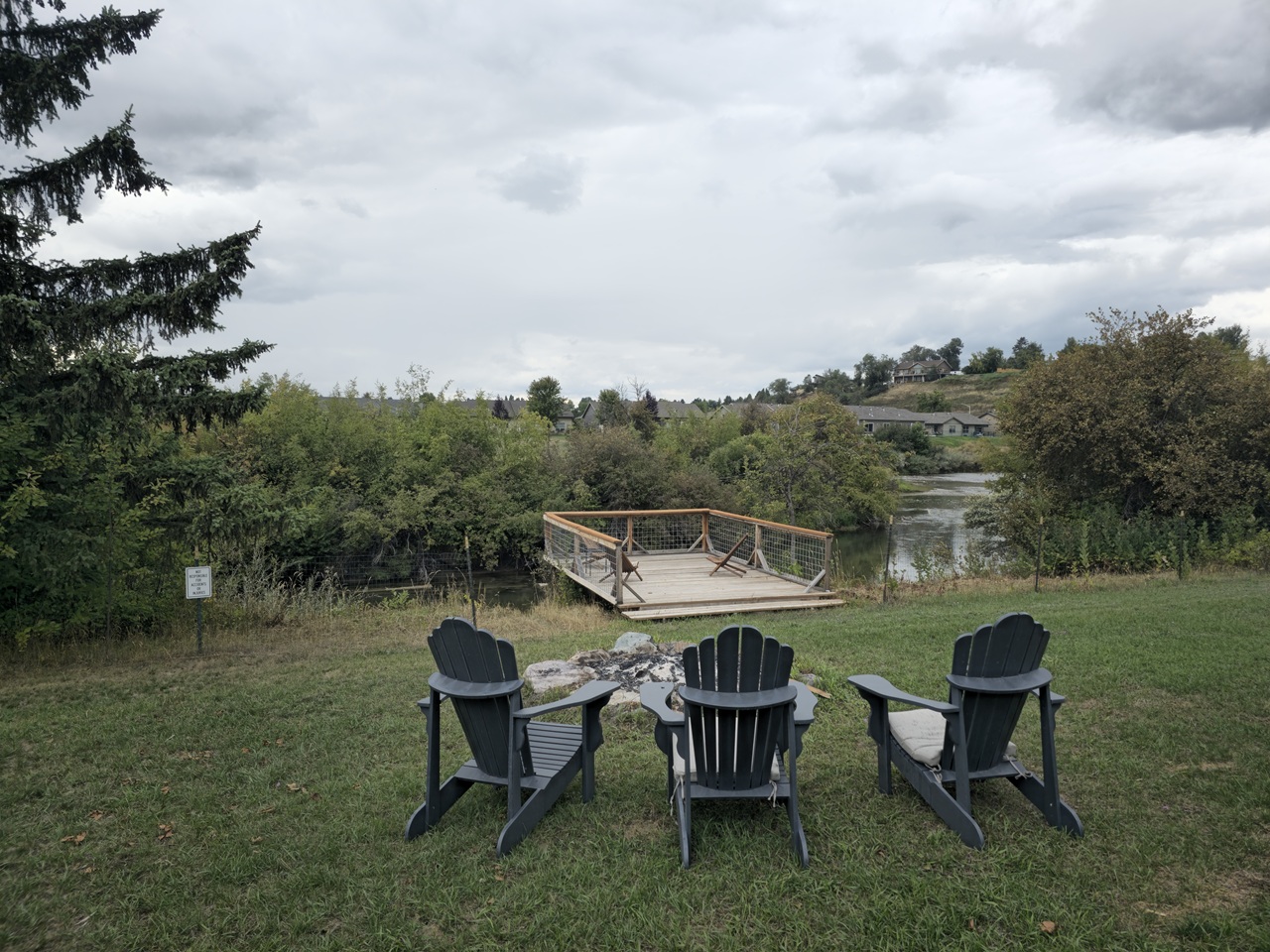 Riverfront and outdoor space