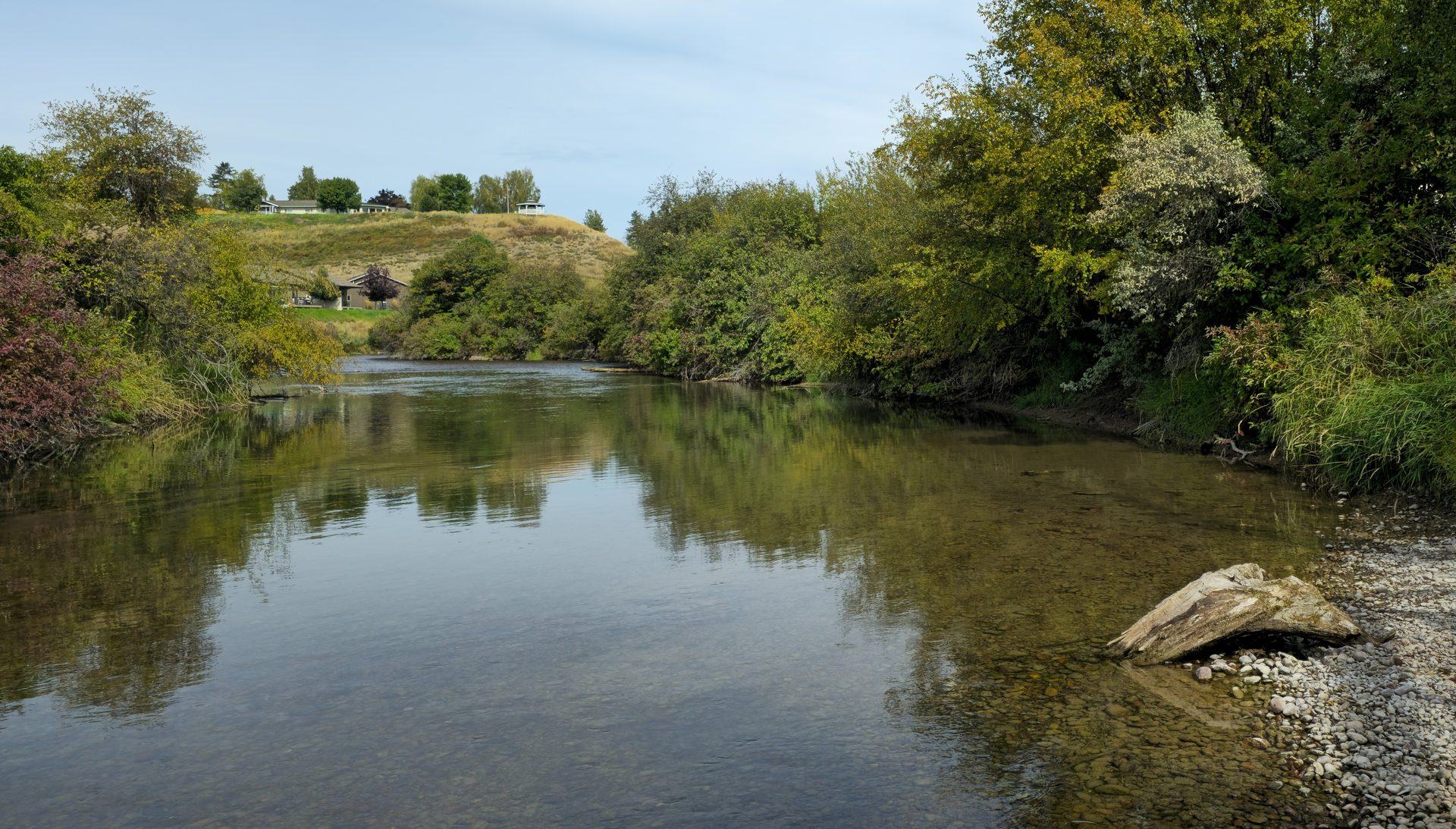 The Last Acre — fenced acre on the Whitefish River